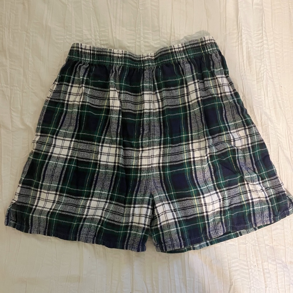 Flannel Boxer Lounge Shorts